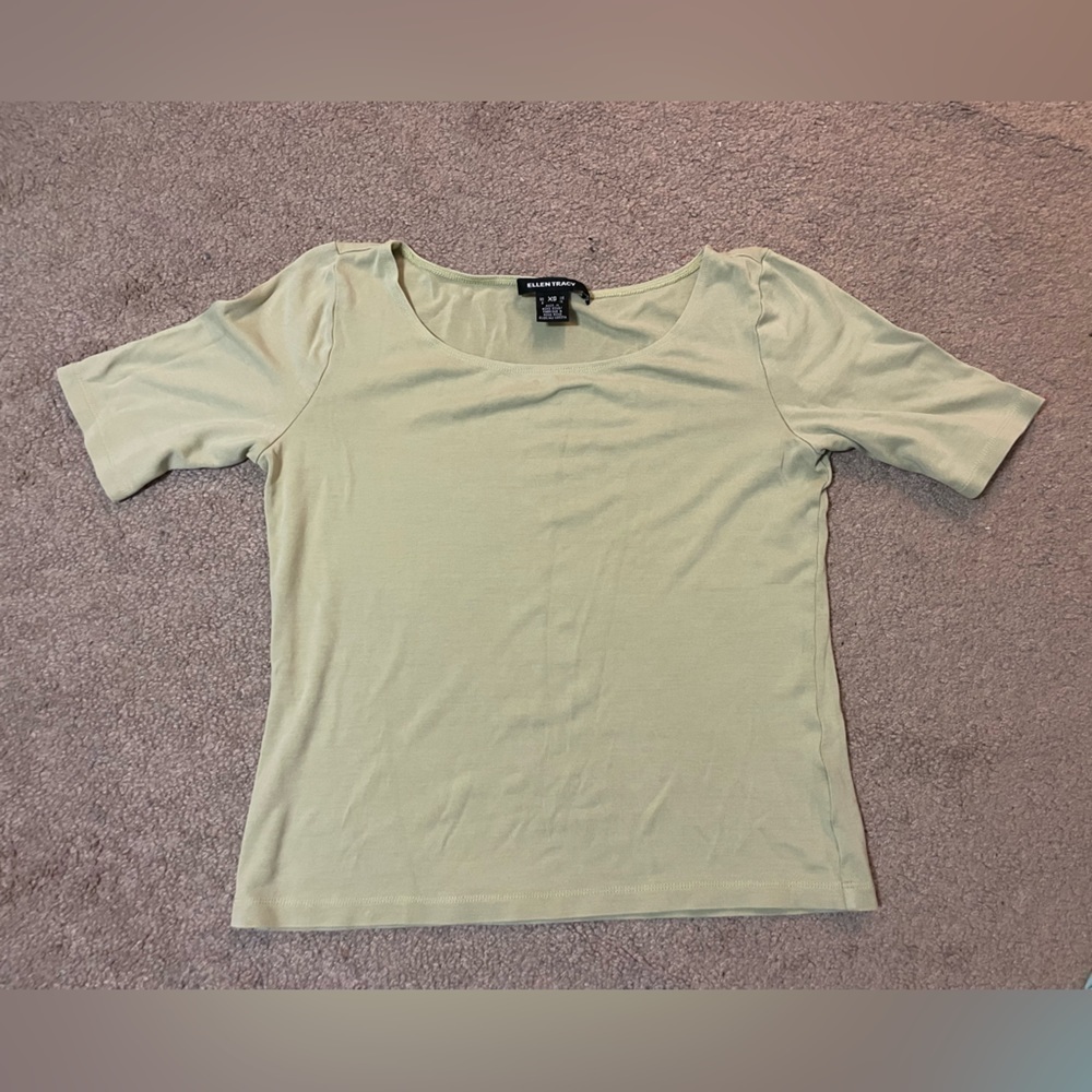 Ellen Tracy Pale green/ yellow / creamy top‎ size XS